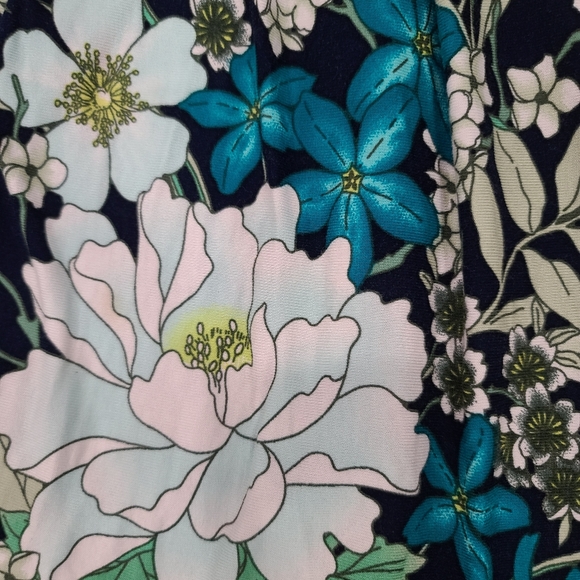 Navy and Floral Old Navy Wrap Dress - Picture 3 of 8